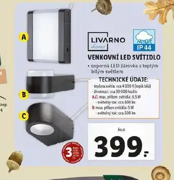 Lidl Venkovní led svítidlo nabídka