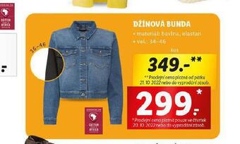 Lidl Džínová bunda nabídka