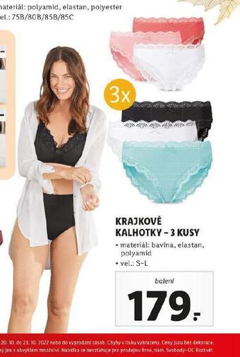Lidl Krajkové kalhotky nabídka