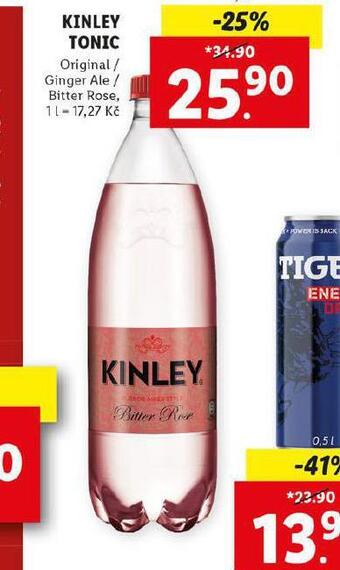 Lidl Kinley tonic nabídka