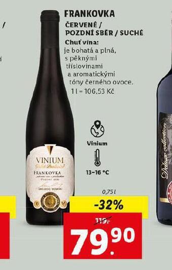 Lidl Frankovka nabídka