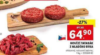 Lidl Hovězí tatarák z mladého býka nabídka
