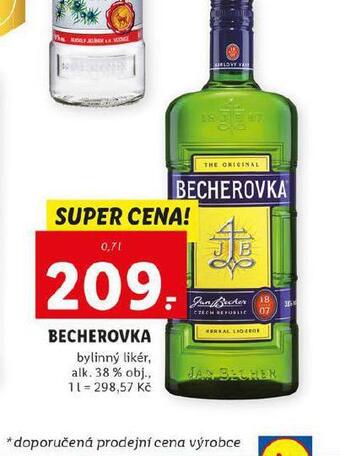 Lidl Becherovka nabídka
