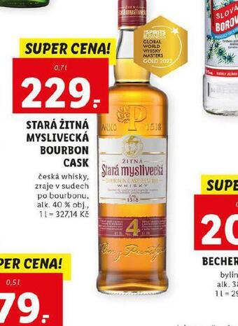 Lidl Stará žitná myslivecká bourbon cask nabídka