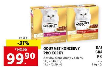 Gourmet konzervy pro kočky