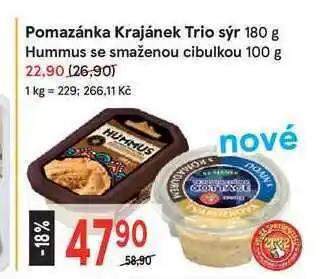 Krajánek trio pomazánka sýr 180 g