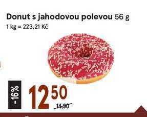 Donut s jahodovou polevou 56 g