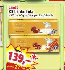Norma Lindt čokoláda nabídka