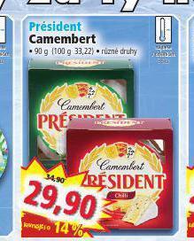 Norma Président camembert nabídka