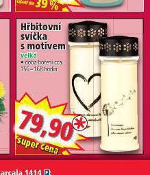 Norma Hřbitovní svíčka s motivem nabídka