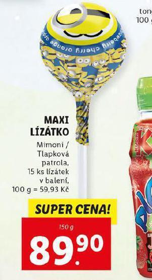 Lidl Maxi lízátko nabídka
