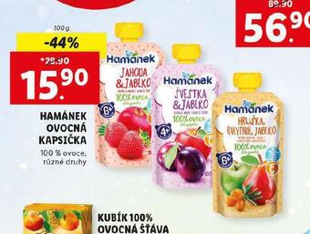 Lidl Hamánek ovocná kapsička nabídka