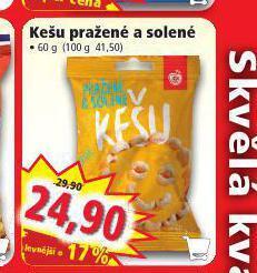 Norma Kešu pražené a solené nabídka