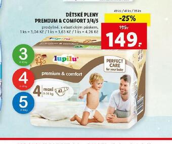 Lidl Lupilu dětské pleny nabídka