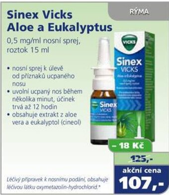 Sinex Vicks aloe a eukalyptus