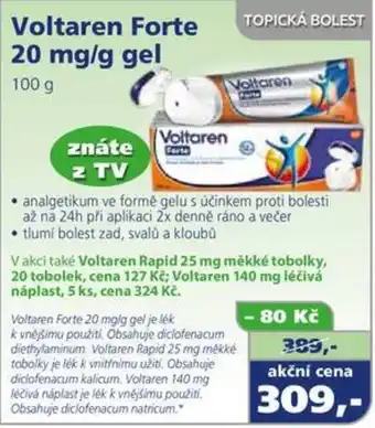 PharmaPoint Voltaren forte 20mg/g gel nabídka