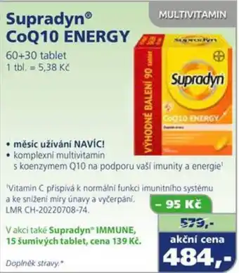 Supradyn coq10 energy 60+30 tablet