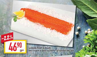 Billa Losos filet s kůží 100g nabídka