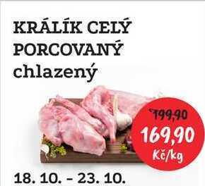 RABBIT řeznictví Králík celý porcovaný, 1 kg nabídka