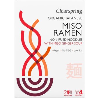 Clearspring bio miso ramen japonská nudlová polévka s miso a zázvorem