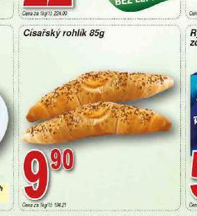 Lidl Císařský rohlík nabídka