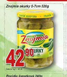 Lidl Znojmia okurky nabídka