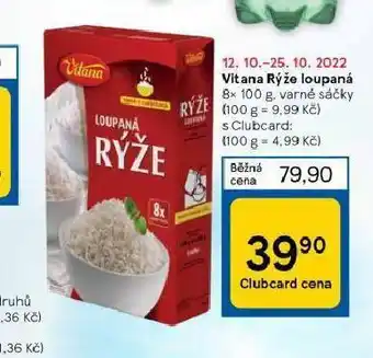 Tesco Vitana loupaná rýže nabídka