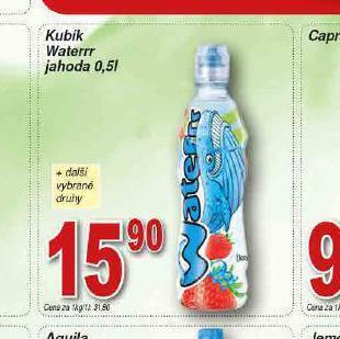 Lidl Kubík waterrr jahoda nabídka
