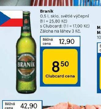Tesco Pivo braník nabídka