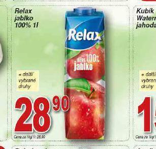 Lidl Relax jablko 100% nabídka