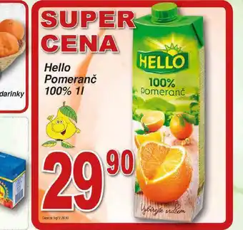 Lidl Hello pomeranč 100% nabídka