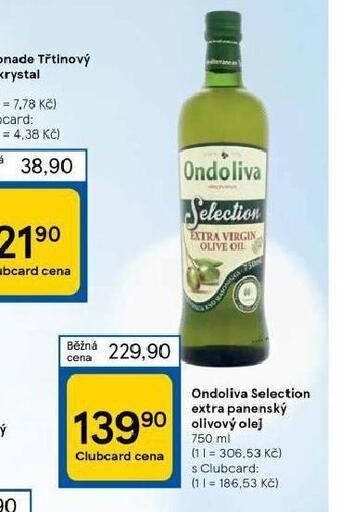 Tesco Ondoliva extra virgin olivový olej nabídka