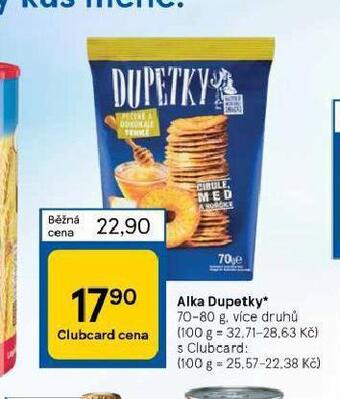 Tesco Alka dupetky nabídka