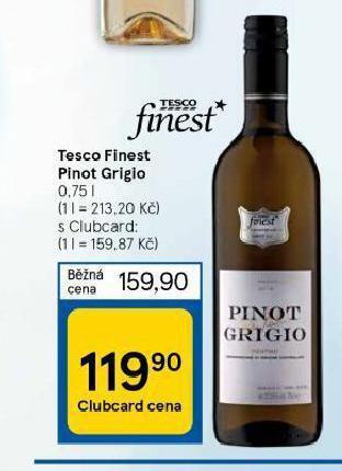 Tesco Pinot grigio nabídka