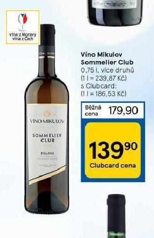 Tesco Víno mikulov nabídka
