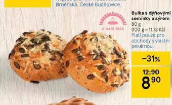 Tesco Bulka s dýňovými semínky a sýrem nabídka