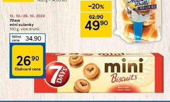 Tesco 7days mini sušenky nabídka