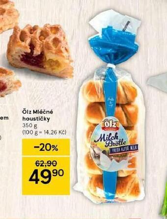 Tesco Olz mléčné houstičky nabídka