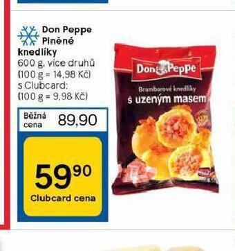 Tesco Don peppe plněné knedlíky nabídka