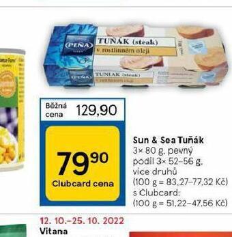 Tesco Sun & sea tuňák nabídka