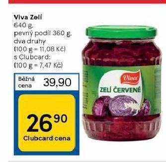 Tesco Viva zelí nabídka