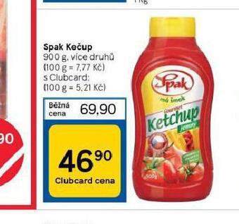 Tesco Spak kečup nabídka