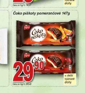 Lidl Čoko piškoty pomerančové nabídka