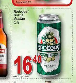 Lidl Pivo radegast rázná 10 nabídka
