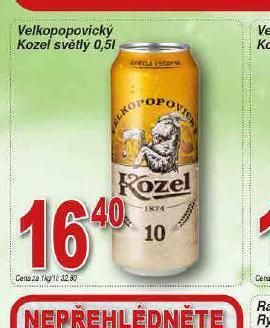 Lidl Pivo velkopopovický kozel 10 nabídka
