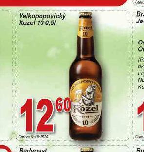 Lidl Pivo velkopopovický kozel 10 nabídka