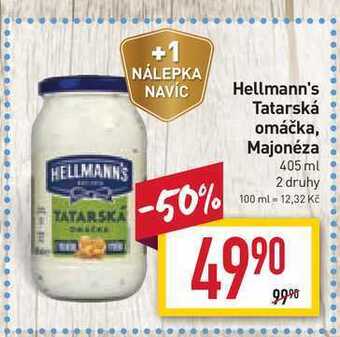 Billa Hellmann's tatarská omáčka 405 ml nabídka
