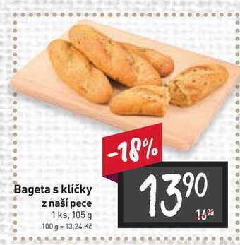 Billa Bageta s klíčky z naší pece 1 ks, 105 g nabídka