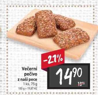 Billa Večerní pečivo z naší pece 1 ks, 75 g nabídka