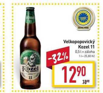 Billa Velkopopovický kozel 11 0,5l nabídka